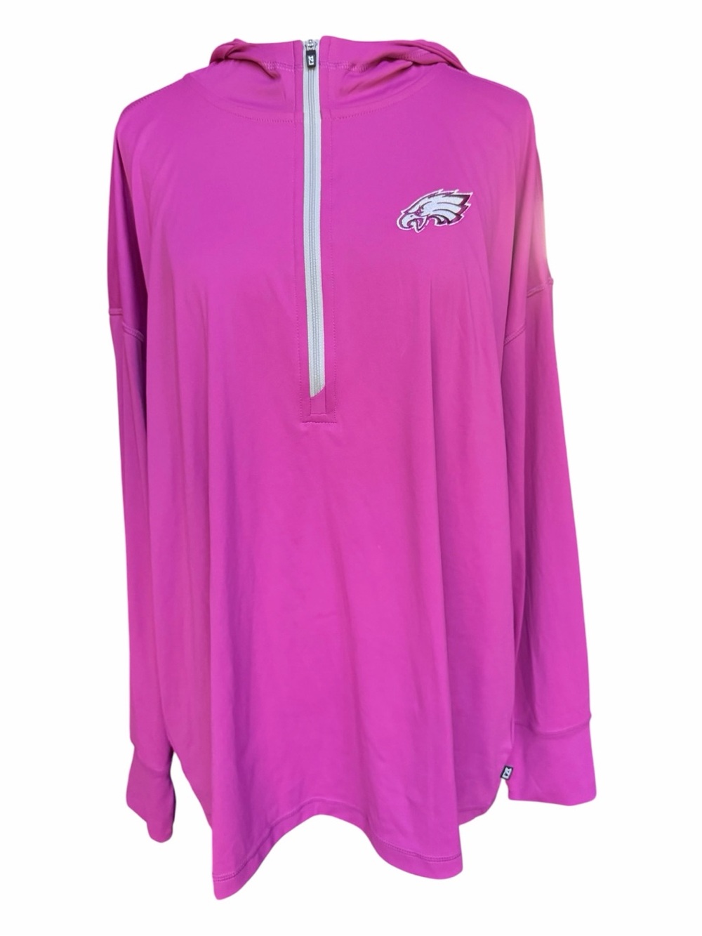 NWOT Cutter & Buck Women's Philadelphia Eagles Daybreak Recycled Half-Zip Hoodie